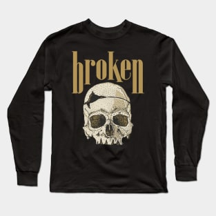 Broken Skull Long Sleeve T-Shirt